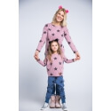 Bluza damska różowa STARS