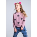 Bluza damska różowa STARS