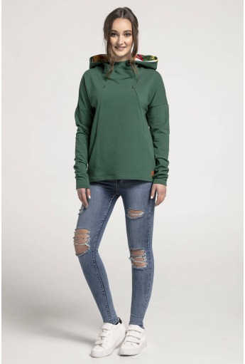 Bluza do karmienia piersią ZIELONA 1