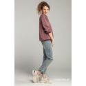 Bluza do karmienia piersią ŚLIWKA bufka