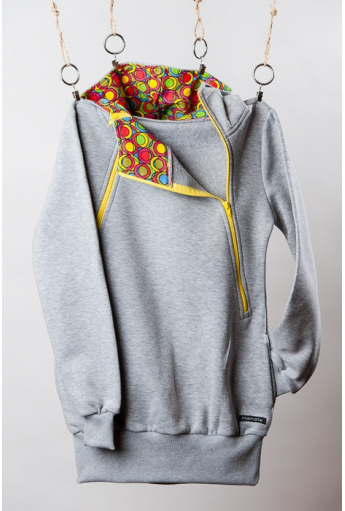 Bluza do karmienia piersią z żółtym suwakiem 7