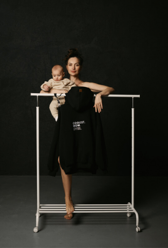 Bluza do karmienia piersią COOLEST MOM EVER Black