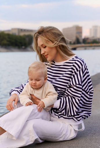 Bluza do karmienia piersią SAINT TROPEZ Navy Blue