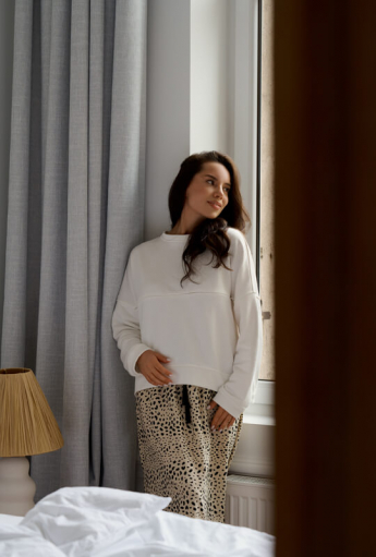 Bluza do karmienia piersią COMFORT Ecru