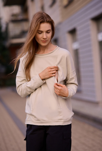Bluza do karmienia piersią CHILL Beige