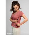 Koszulka do karmienia piersią V-NECK Copper