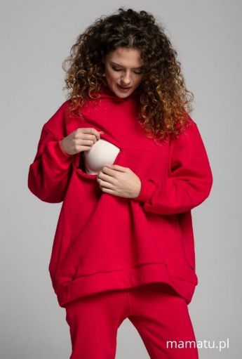 Bluza do karmienia piersią COZY Red