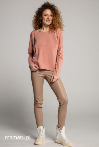Bluzka do karmienia piersią V-BACK Pink