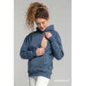 Bluza do karmienia piersią COOLEST MOM EVER Denim Blue