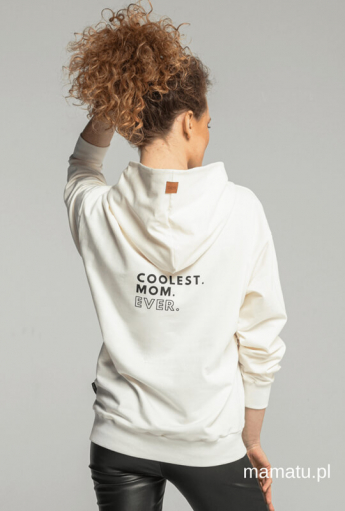 Bluza do karmienia piersią COOLEST MOM EVER Ecru