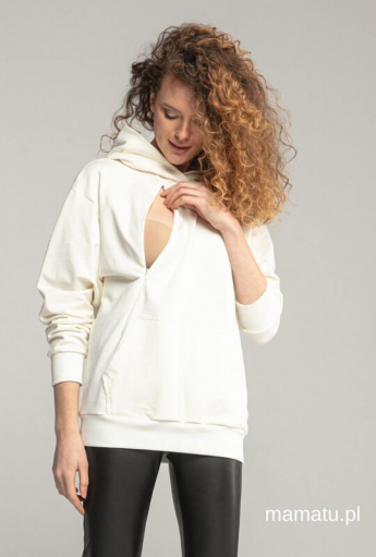 Bluza do karmienia piersią COOLEST MOM EVER Ecru