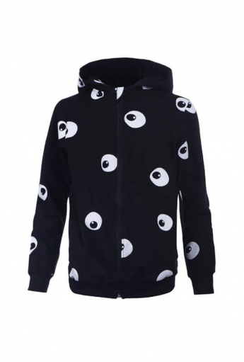 Bluza dziecięca z kapturem EYES Black
