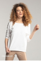 Bluzka do karmienia piersią V-BACK White