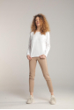 Bluzka do karmienia piersią V-BACK White