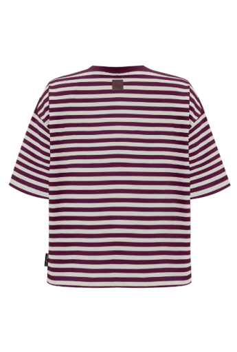 Koszulka do karmienia piersią MODERN Stripes Plum