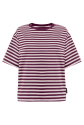Koszulka do karmienia piersią MODERN Stripes Plum