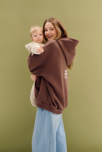 Bluza do karmienia piersią COOLEST MOM EVER Choco PRE-ORDER