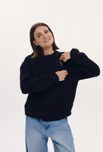 Bluza do karmienia piersią CALM Black