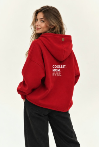 Bluza do karmienia piersią COOLEST MOM EVER Red