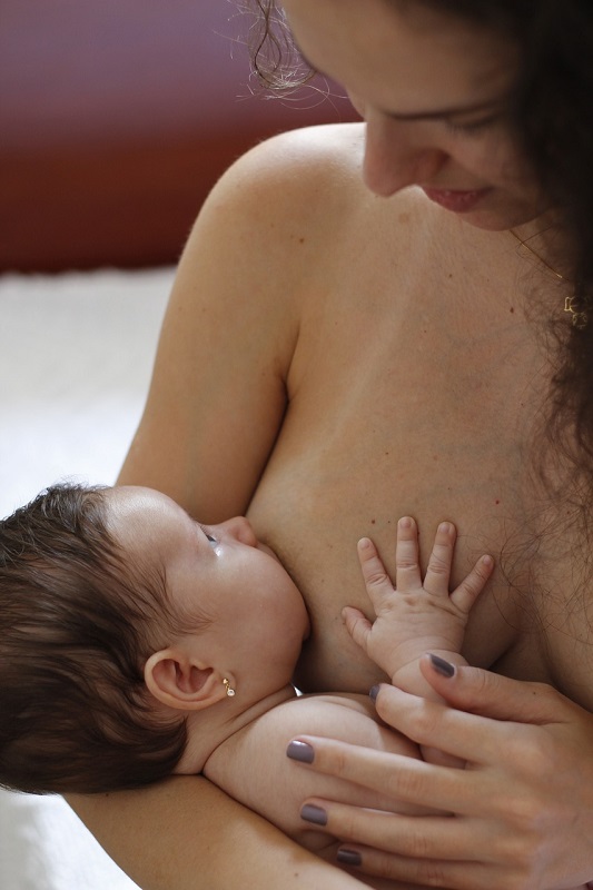Engorgement often occurs when mother is young